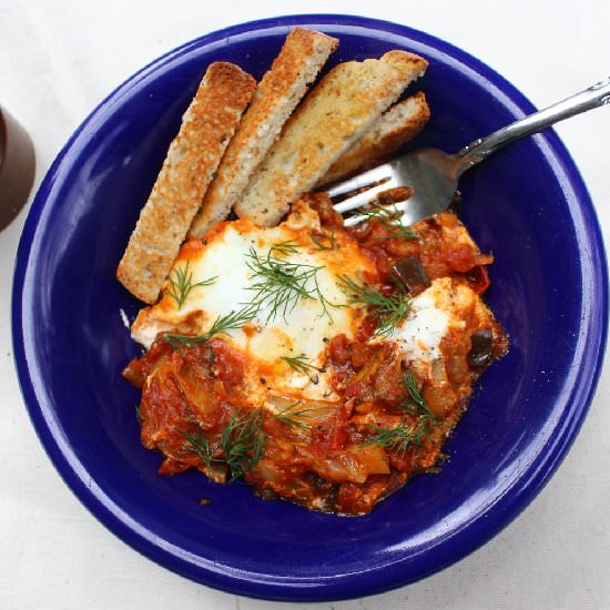 Fennel & Aubergine Shakshuka - Recipe photo by Aphrocuisine