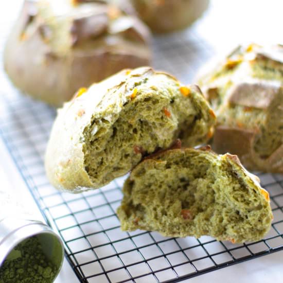 Matcha Tea Bread and Candied Orange - Recipe photo by Flobonneschoses