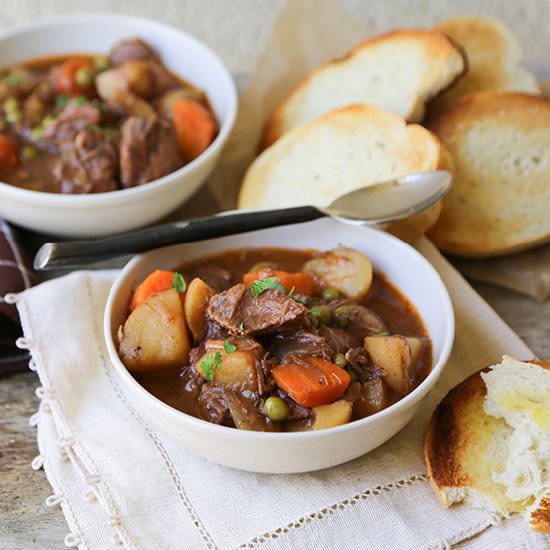 Slow Cooker Beef and Potato Stew - Recipe photo by TheChicSite