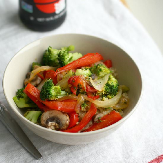 Sweet and Spicy Veggie Stir Fry - Recipe photo by theprettybee