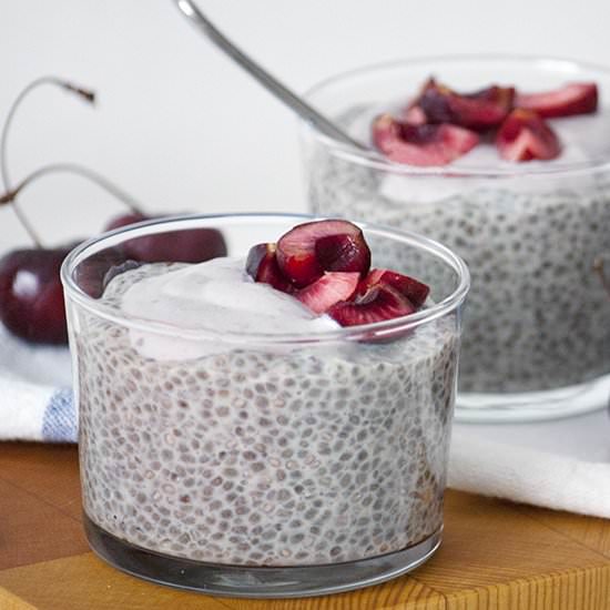 Cherry Chia Seed Pudding - Recipe photo by DailyBurn