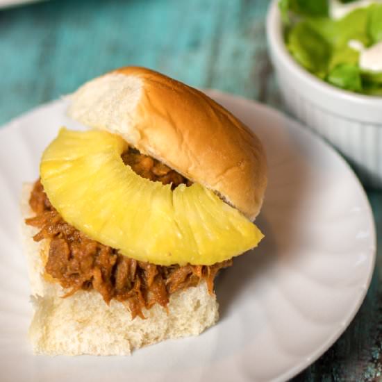 Aloha Barbecue Sliders - Recipe photo by amomstake