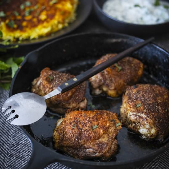 Crispy Persian Chicken - Recipe photo by Feasting at Home