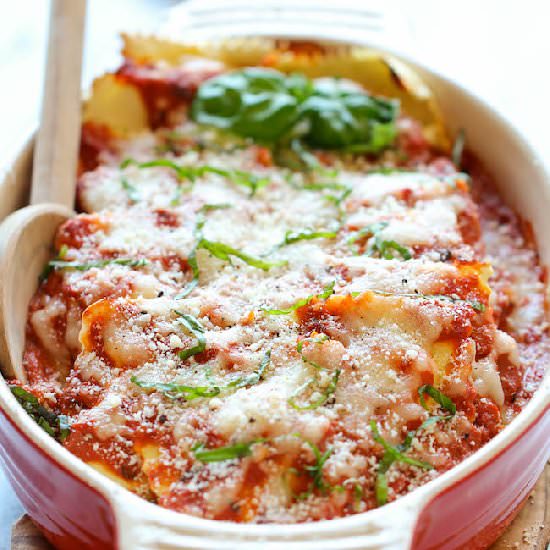 Baked Ravioli - Recipe photo by damndelicious