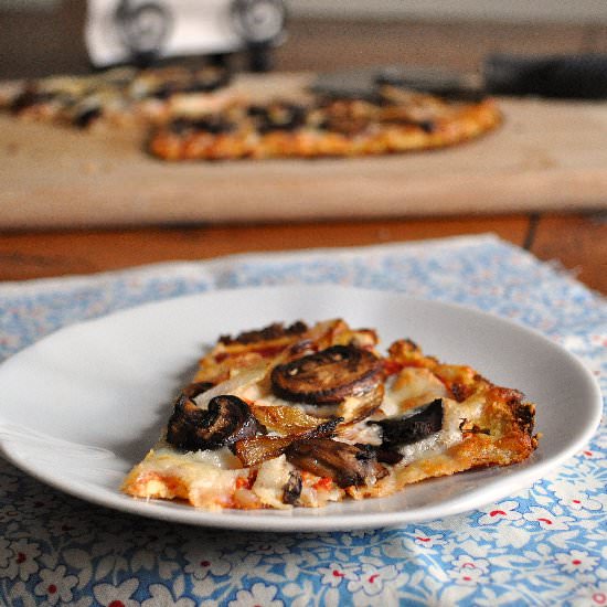 Cauliflower Pizza Crust - Recipe photo by Little B Cooks