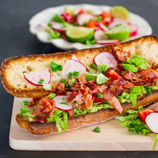 Mexican BLT with Guacamole - Recipe photo by jocooks