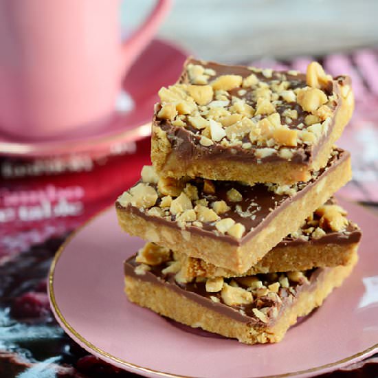 Chocolate Peanut Butter Bars - Recipe photo by My Golden Pear