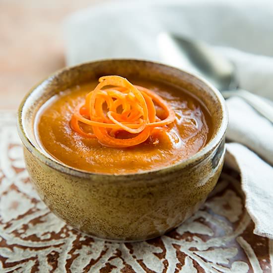 Gingery Carrot and Tomato Soup - Recipe photo by goodneighbor