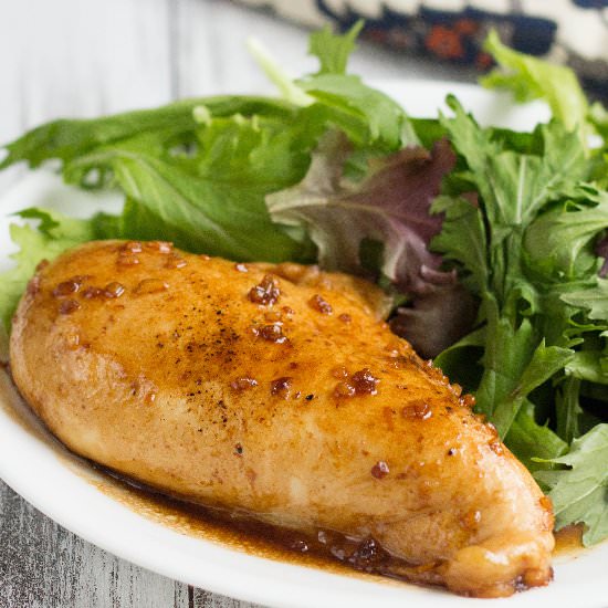 Balsamic Brown "Sugar" Chicken - Recipe photo by LowCarbOneDay