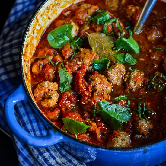 Chunky Pork and Sage Meatballs - Recipe photo by moonblush baker