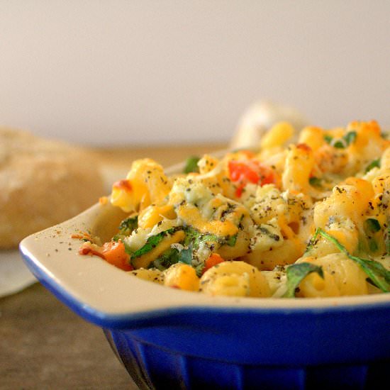Fancy Baked Macaroni and Cheese - Recipe photo by Domestically Blissful