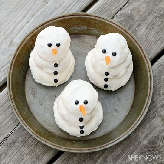 Cream Cheese Stuffed Snowmen - Recipe photo by SheKnows Food Editor