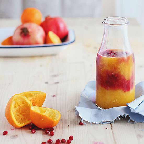 Orange and Pomegranate Detox Juice - Recipe photo by Blog cu Legume
