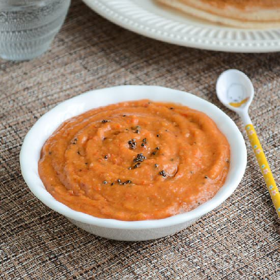 Potato Bell Pepper Chutney - Recipe photo by Sangeetha