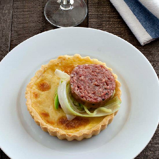 Parmigiano Reggiano Tarts Cotechino - Recipe photo by manusmenu