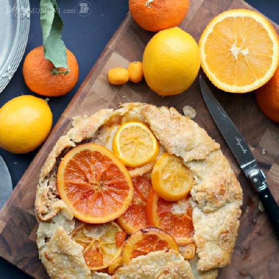 Mixed Citrus Galette - Recipe photo by Baking a Moment
