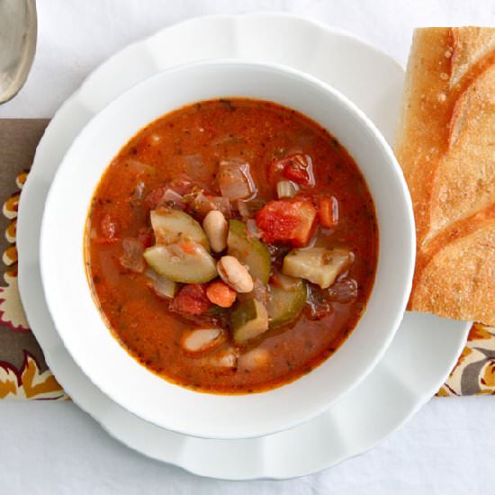 Easy Minestrone Soup - Recipe photo by thegreatist