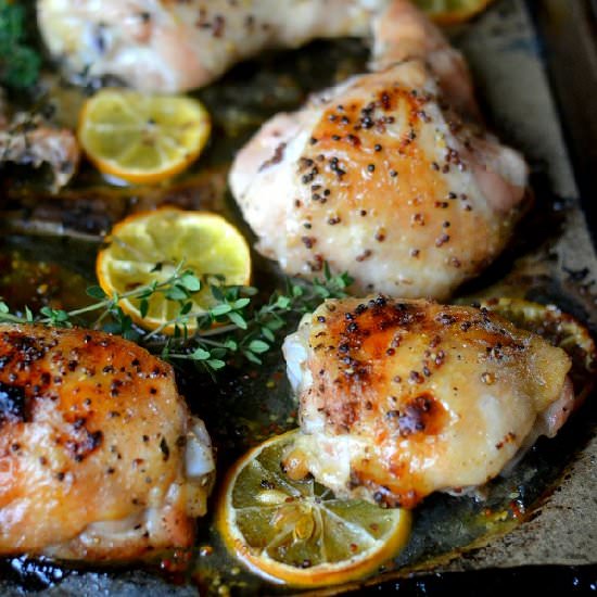 Meyer Lemon Roast Chicken - Recipe photo by theviewfromgreatisland