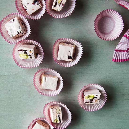 Pistachio Cranberry Rose Nougat - Recipe photo by Style Sweet CA