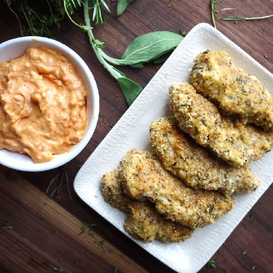 Grown-Up Chicken Fingers - Recipe photo by healthyrecipeecstasy