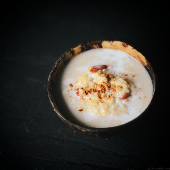 Cracked Wheat Coconut Milk Porridge - Recipe photo by abrowntable