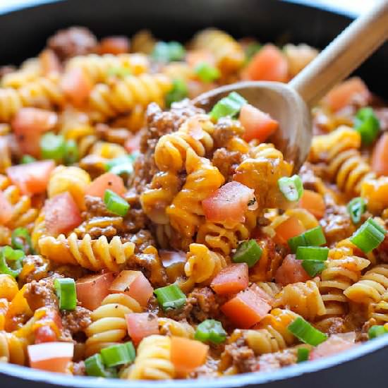 One Pot Cheeseburger Casserole - Recipe photo by damndelicious