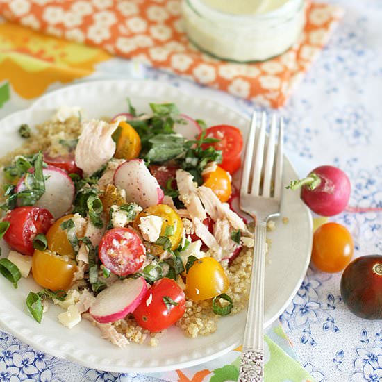 Quinoa, Cherry Tomato & Tuna Salad - Recipe photo by vanillasplash