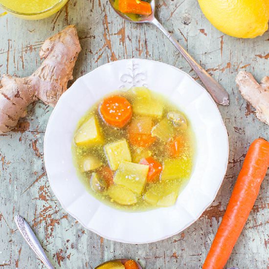 Immune-Boosting Vegetable Soup - Recipe photo by Averie