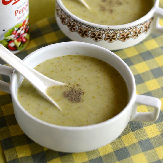 Low Fat Broccoli Soup - Recipe photo by Padhuskitchen