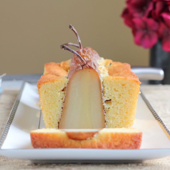 Poached Pear Bread - Recipe photo by Hip Foodie Mom