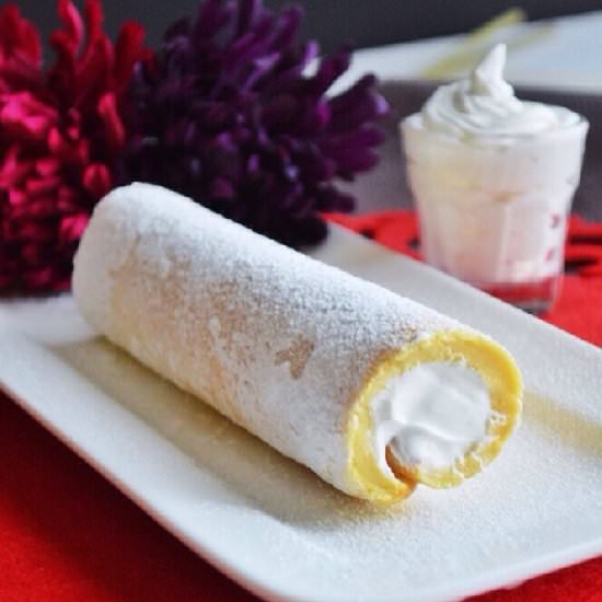 3 Ingredient Roll Cake - Recipe photo by Savory and Sweet Food