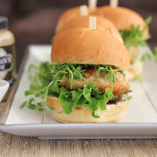 Asian Patty Sliders - Recipe photo by Hip Foodie Mom