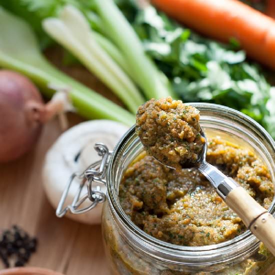 Homemade Raw Vegetable Stock Mix - Recipe photo by The Foodie Corner
