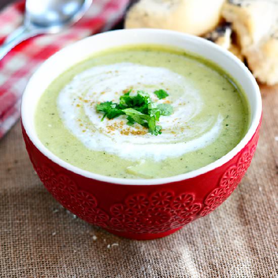 Courgette and Brie Soup - Recipe photo by My Golden Pear