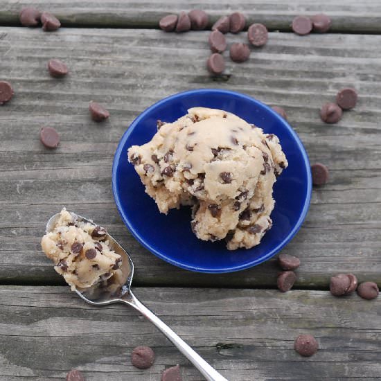 Eggless Chocolate Chip Cookie Dough - Recipe photo by Endlessly Inspired