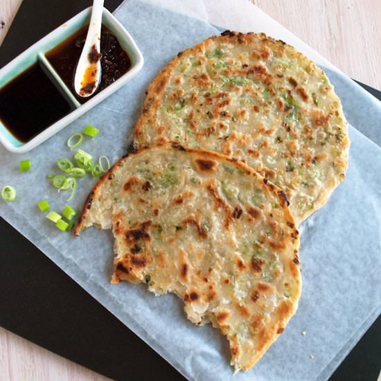 Chinese Scallion Pancakes - Recipe photo by InMyRedKitchen