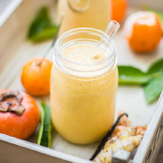 Persimmon Tangerine Smoothie - Recipe photo by TheBojonGourmet