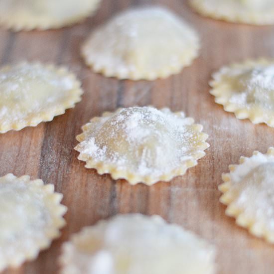 Ravioli with liver pate filling - Recipe photo by happy serendipity