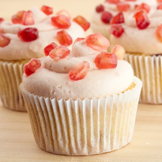Pomegranate Cupcakes - Recipe photo by IFeelCook