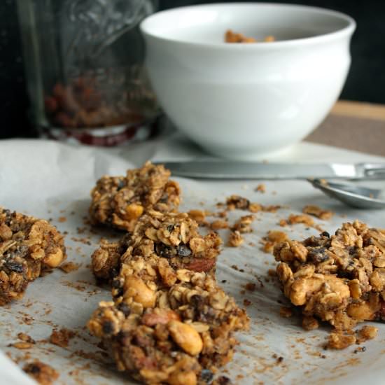 Peanut Butter Crumble Granola - Recipe photo by createnplate