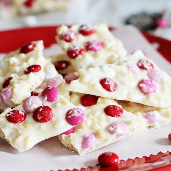 Valentine White Krispie Bark - Recipe photo by Jessica Weible