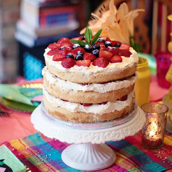 Summer Berries Layer Cake - Recipe photo by Bailey Ana Cakes