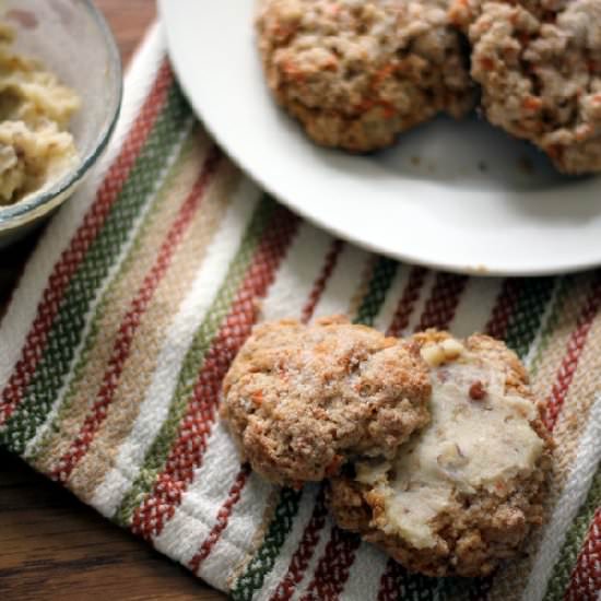 Carrot Cake Scones - Recipe photo by kitchentrialanderror