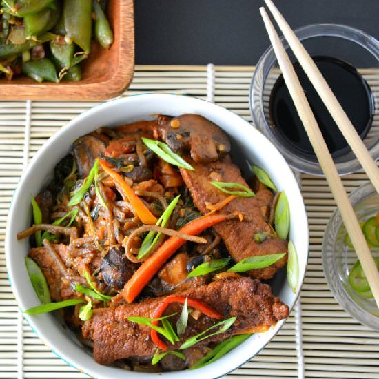 Healthy Soba Noodles & Snap peas - Recipe photo by INKEYPINKEY