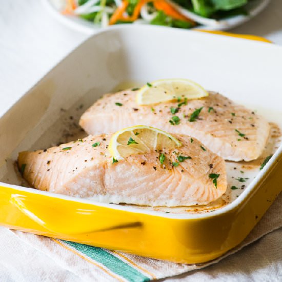 Healthy Oven Baked Salmon Recipe - Recipe photo by BestRecipeBox