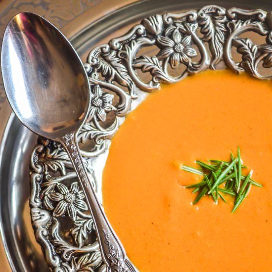 Herbal Roasted Tomato Soup - Recipe photo by From the Kitchen of Sara