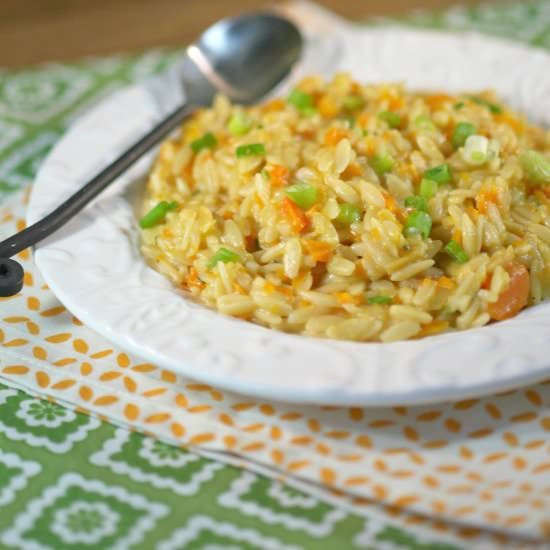 Carrot Orzo Risotto - Recipe photo by Food Done Light