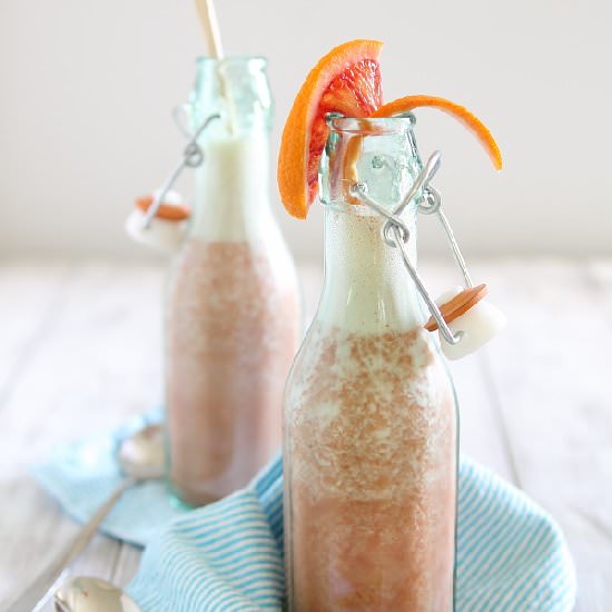 Ginger Blood Orange Smoothie - Recipe photo by Running to the Kitchen