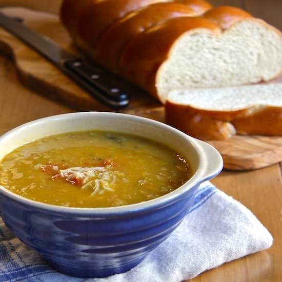 Flageolet Bean and Tomato Soup - Recipe photo by TheWimpyVegetarian