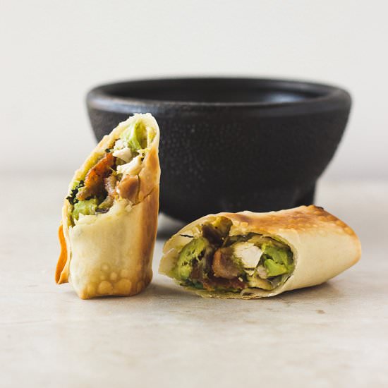 Baked Avocado Club Egg Rolls - Recipe photo by mjandhungryman